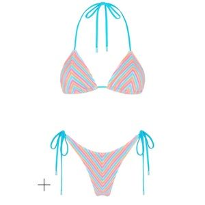 TRIANGL Vinca Sherbet Stripe bikini
